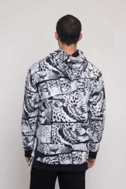 Savage Leopard Fleece Pullover -Victorious JK5024 BLK 3