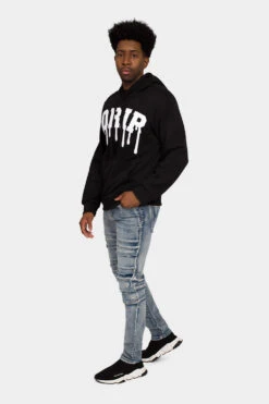 Drip Fleece Pullover Hoodie 22 Drip Fleece Pullover Hoodie -Victorious JK5042 BLK 5
