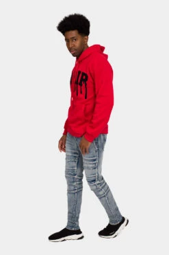 Drip Fleece Pullover Hoodie 25 Drip Fleece Pullover Hoodie -Victorious JK5042 RED 4