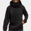 Essential Fleece Mask Hoodie -Victorious JK5053 BLK 1