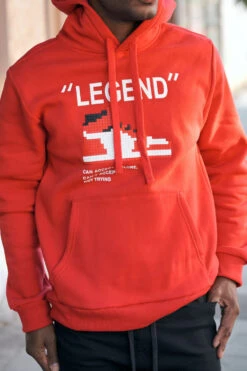 Legend Pixel Shoe Fleece Hoodie -Victorious JK5054 RED 6