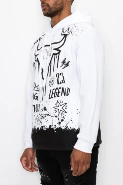23 Legend Graffiti Pullover Hoodie -Victorious JK5062 BLACK 3
