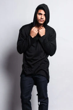 Long Length Fishtail Pullover Hoodie -Victorious JK700 7