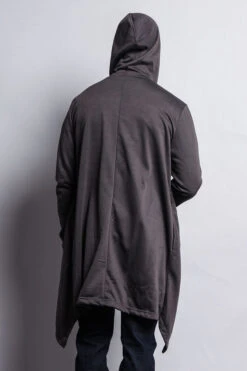 Long Length Drape Cape Cardigan Hoodie -Victorious JK701 DGY 3