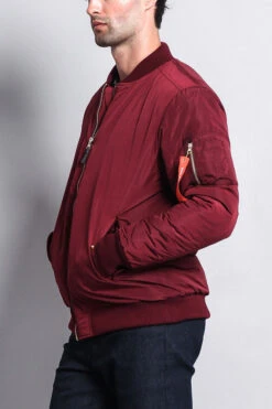 Solid Color MA-1 Bomber Jacket -Victorious JK735 BRG 2