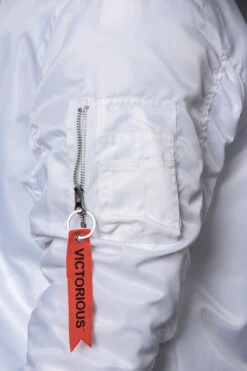 Solid Color MA-1 Bomber Jacket -Victorious JK735 WHT 6