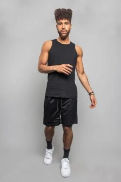 Basic Mesh Basketball Shorts -Victorious JS01 BLK 4