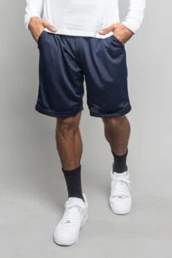 Basic Mesh Basketball Shorts -Victorious JS01 NVY 1