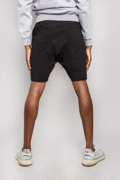 Dropped Crotch Sweat Shorts -Victorious JS15 BLK 3