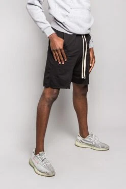 Dropped Crotch Sweat Shorts -Victorious JS15 BLK 4