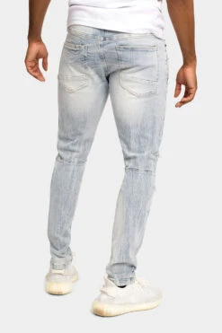 Bandana Patch Skinny Jeans -Victorious P20341 ICE 3