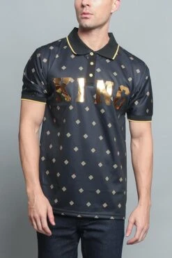 Lion King Polo -Victorious PQ7304 BLK 1
