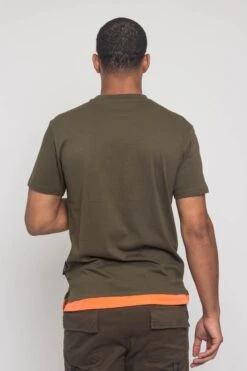 3D Buckled Pocket T-Shirt -Victorious SF9021 OLV 3