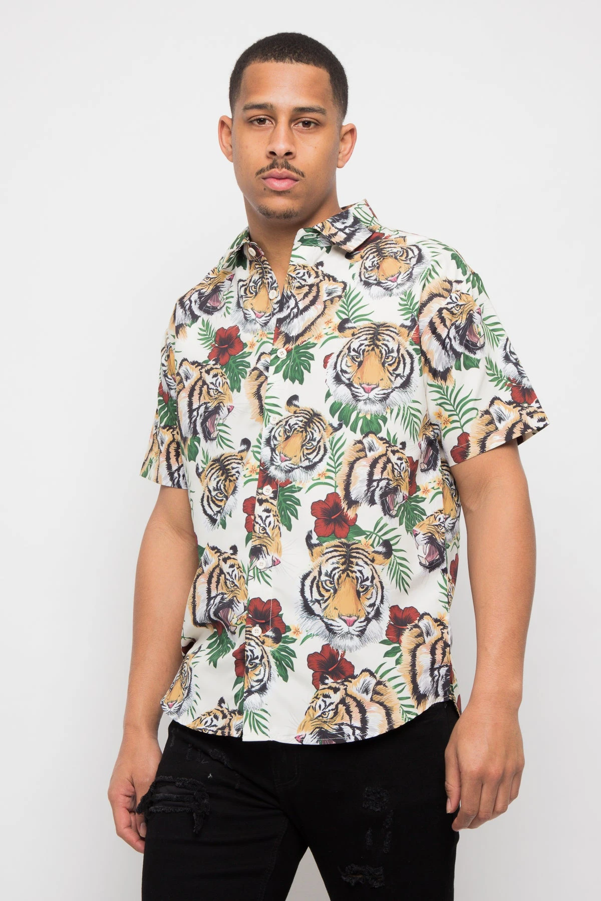 Floral Tiger Button Up 10 Floral Tiger Button Up - Image 8