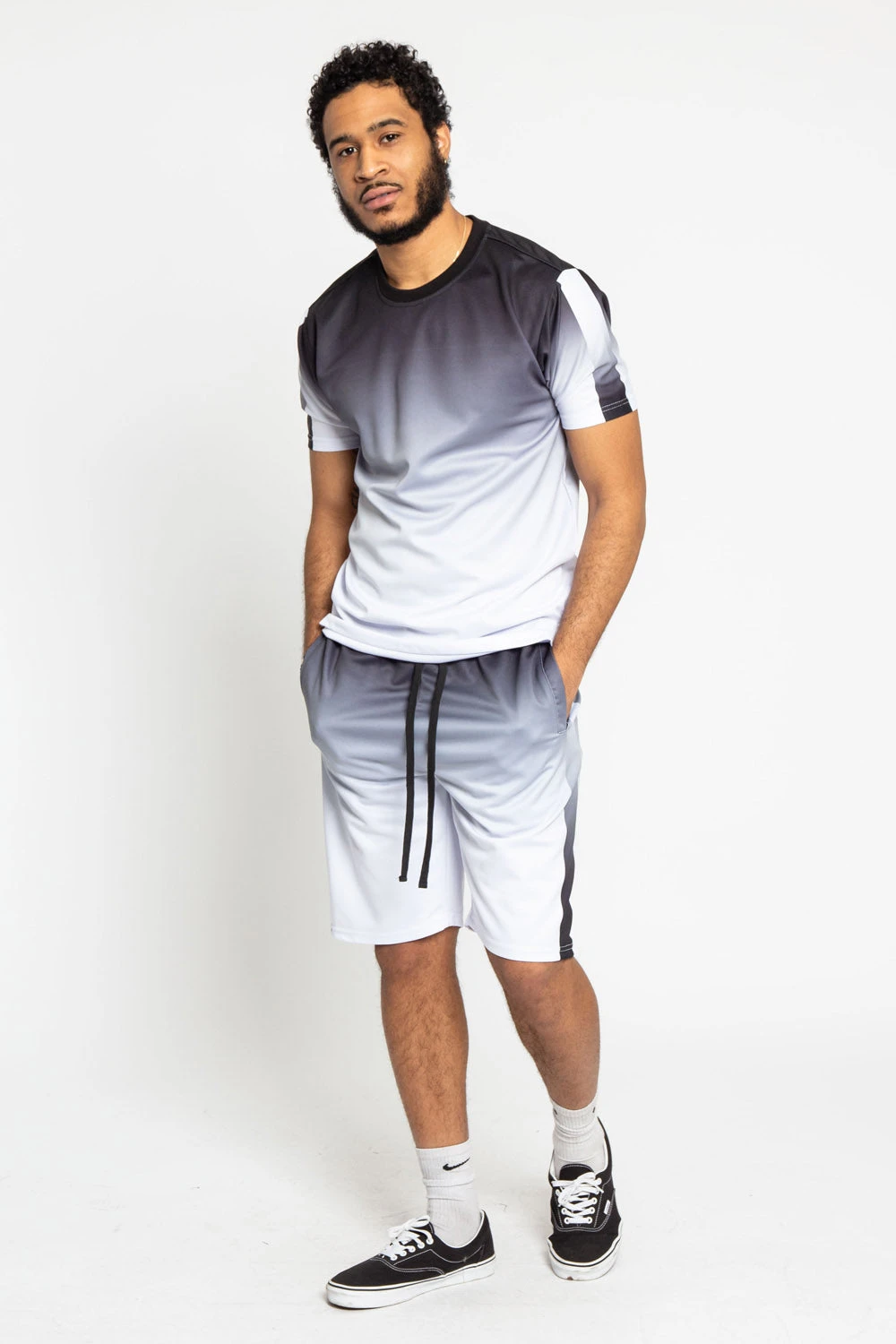 Gradient Ombre T-Shirt And Shorts Set 4 Gradient Ombre T-Shirt And Shorts Set - Image 2
