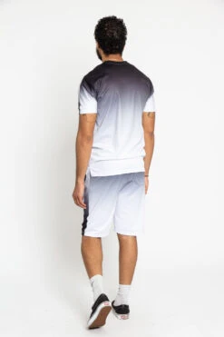 Gradient Ombre T-Shirt And Shorts Set 21 Gradient Ombre T-Shirt And Shorts Set -Victorious ST402 BLK 3