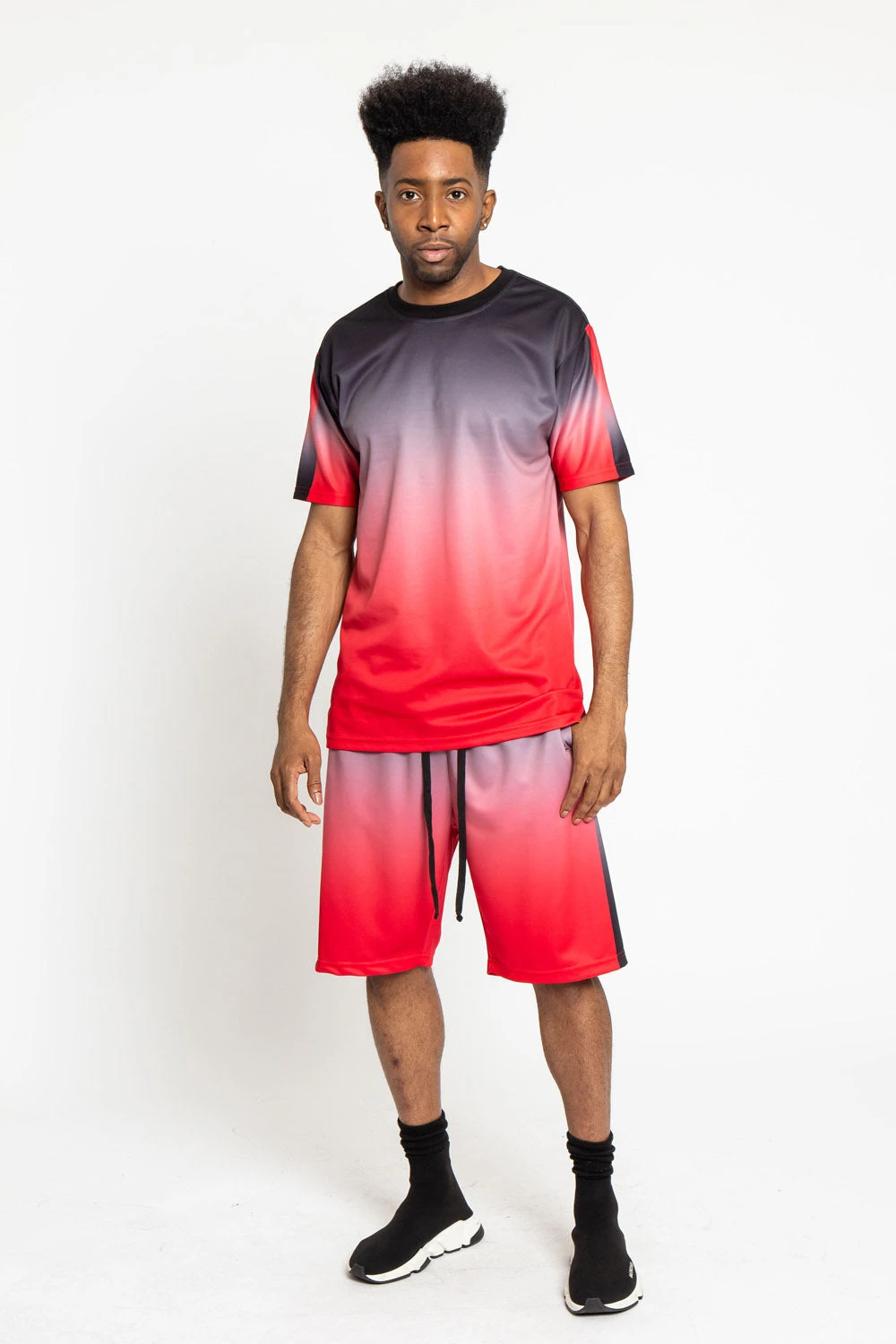 Gradient Ombre T-Shirt And Shorts Set 5 Gradient Ombre T-Shirt And Shorts Set - Image 3