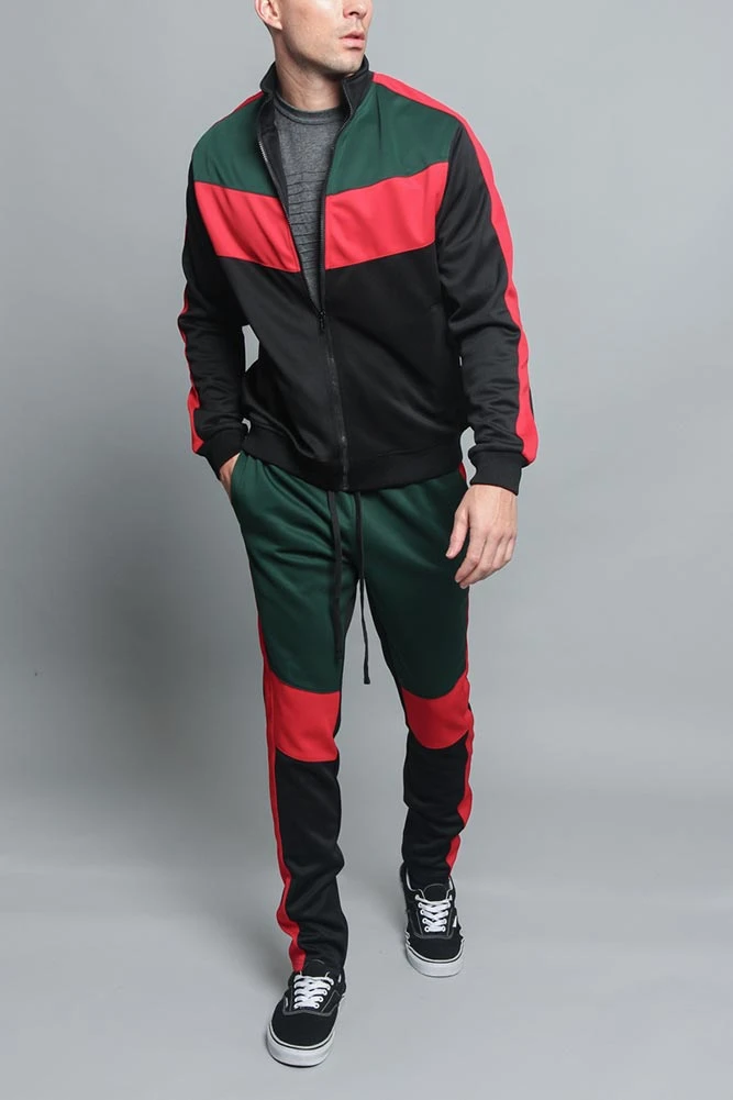 Tri Color Blocked Track Suit 17 Tri Color Blocked Track Suit - Image 15