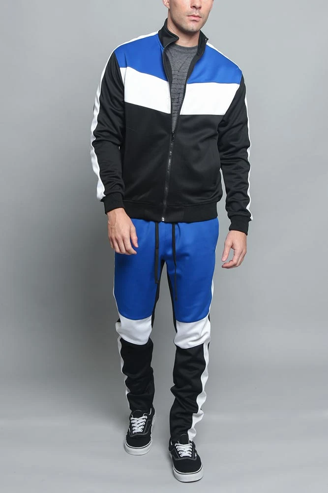 Tri Color Blocked Track Suit 18 Tri Color Blocked Track Suit - Image 16