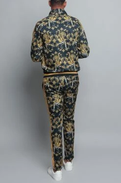 Tiger Print Track Suit Set 21 Tiger Print Track Suit Set -Victorious ST556 BLK 3