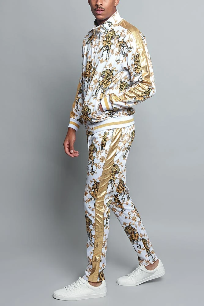Tiger Print Track Suit Set 4 Tiger Print Track Suit Set - Image 2