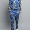 Royal Floral Tiger Track Suit