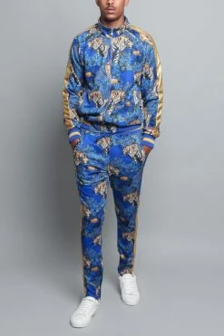 Royal Floral Tiger Track Suit