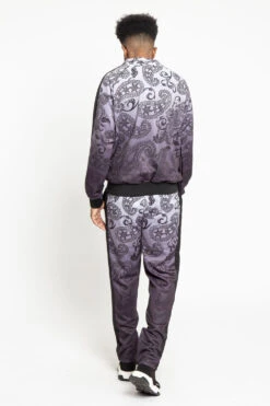 Paisley Gradient Ombre Track Suit Set -Victorious ST803 BLK 3