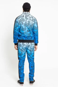 Paisley Gradient Ombre Track Suit Set -Victorious ST803 BLU 3