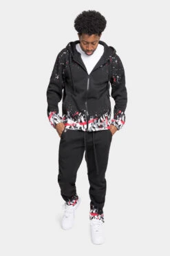 Paint Splatter Fleece Tracksuit