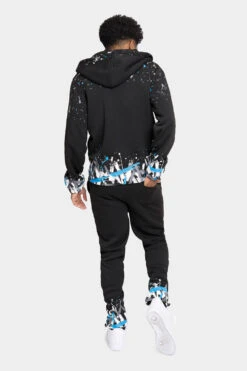 Paint Splatter Fleece Tracksuit -Victorious ST806 BSK 3