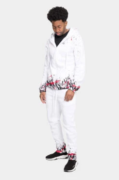 Paint Splatter Fleece Tracksuit -Victorious ST806 WRD 1