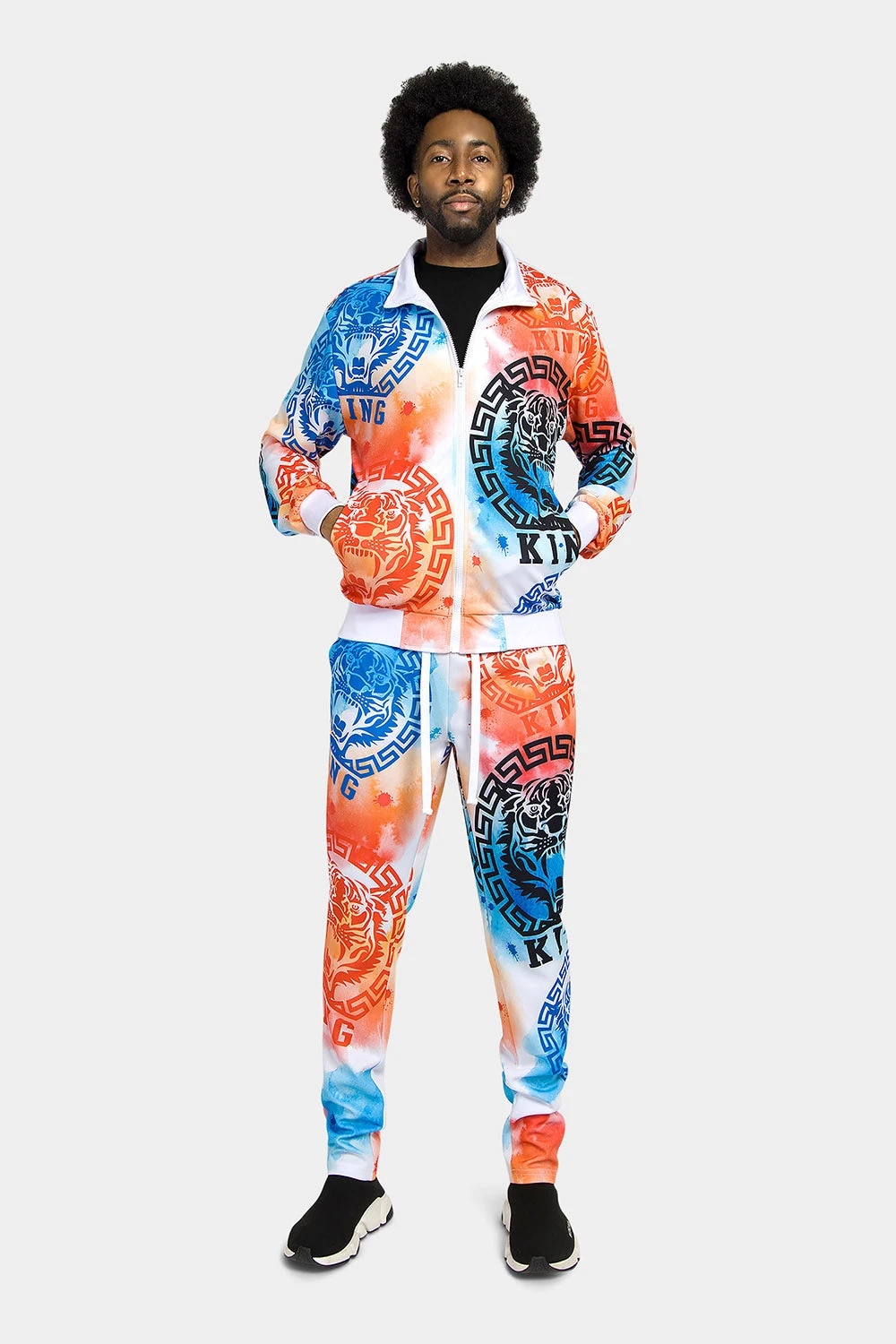 Tie Dye Tiger King Tracksuit 4 Tie Dye Tiger King Tracksuit - Image 2