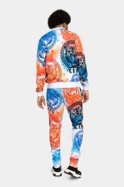 Tie Dye Tiger King Tracksuit 39 Tie Dye Tiger King Tracksuit -Victorious ST872 SUNSET 3
