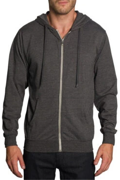 Men's French Terry Zip Down Hoodie -Victorious TH891 114 T