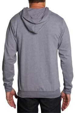 Men's French Terry Zip Down Hoodie -Victorious TH891 GRY 3