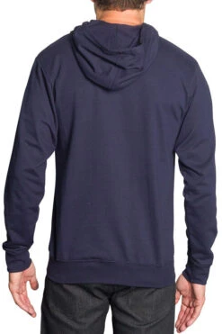 Men's French Terry Zip Down Hoodie -Victorious TH891 NVY 3