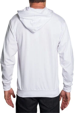 Men's French Terry Zip Down Hoodie -Victorious TH891 WHT 3