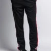 Men's Slim Fit Star Stripe Track Pants -Victorious TR511 BLK 1
