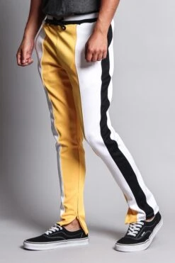 Slim Fit Contrasting Track Pants -Victorious TR524 GDW 2