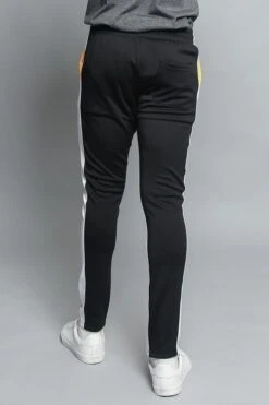 Tri Colored Color Blocked Track Pants -Victorious TR540 GLD 3