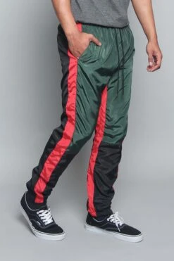 Tri Color Windbreaker Track Pants 25 Tri Color Windbreaker Track Pants -Victorious TR543 GRN 4
