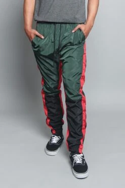 Tri Color Windbreaker Track Pants 26 Tri Color Windbreaker Track Pants -Victorious TR543 GRN 5