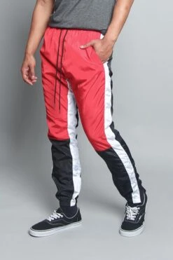 Tri Color Windbreaker Track Pants 35 Tri Color Windbreaker Track Pants -Victorious TR543 RED 2