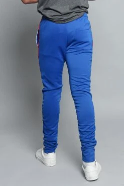 Scrunched Bungee Double Striped Track Pants -Victorious TR546 RBL 3
