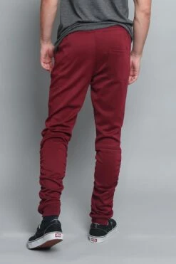 Scrunched Skinny Fit Track Pants -Victorious TR547 BRG 3