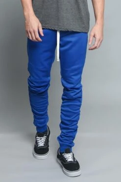 Scrunched Skinny Fit Track Pants -Victorious TR547 RBL 1