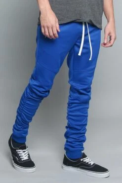 Scrunched Skinny Fit Track Pants -Victorious TR547 RBL 4