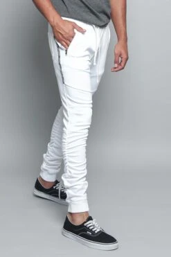VS Scrunched Track Pants -Victorious TR548 WHT 4