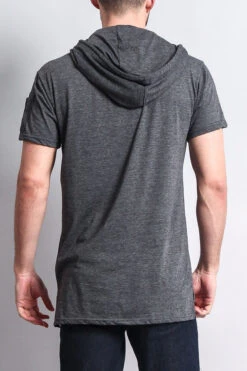 Hooded MA-1 Bomber Flight Style T-Shirt -Victorious TS7019 CHC 3